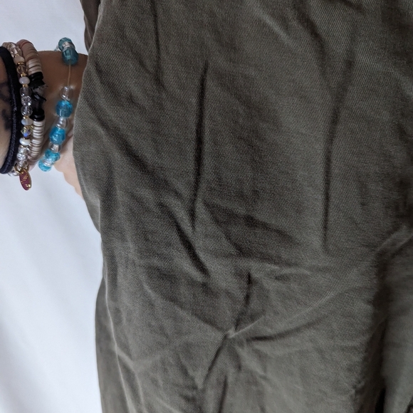 Zara Dark Olive Green Pants Size 30 Pockets - Picture 5 of 8